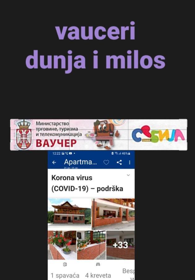 Apartman Dunja I Milos Mokra Gora Exteriör bild